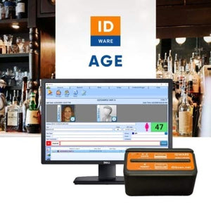 IDWare Age I ID Driver License Verification Solution I VeriScan Desktop for Age Verification & Visitor Management I Ideal for Vape Shop, Tobacco Shop, Nightclub & Bar