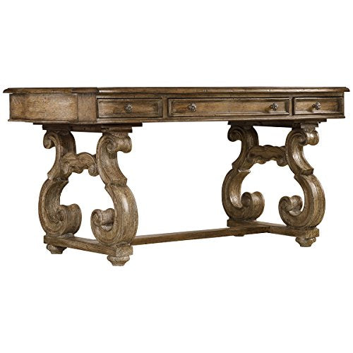 Hooker Furniture Solana 66" Writing Desk in Light Oak