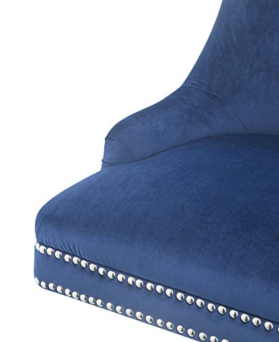 Office Chair in Blue and Chrome