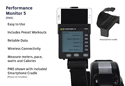 Concept2 Model D Indoor Rowing Machine with PM5 Performance Monitor, Black