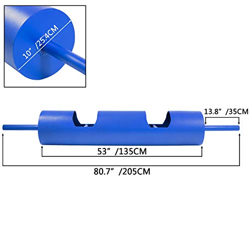 Popsport Strongman Log Bar Powerlifting Log Press Bar Strongman 10 inch Log Bar Commercial Grade Strength Equipment(Blue 10¡±)