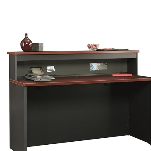 Pemberly Row Classic Cherry Finish Reception Hutch