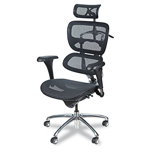 Balt Butterfly Ergonomic Executive Office Chair, Blach Mesh High Back, 48-51"H x 28"W x 24"D (34729)