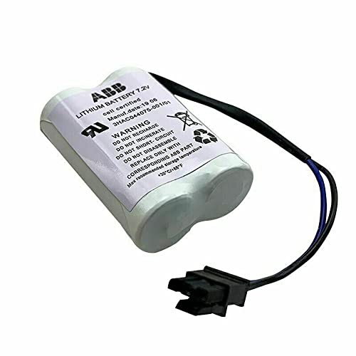 Lithium Battery Pack of 6 for ABB Robot CPU SMB - 7.2V 3600mAh (3HAC044075-001/01 ABBTA521 ABB3HAC16831-1)