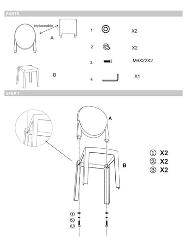 Efavormart Pack of 12 | Clear Transparent Banquet Ghost Chairs