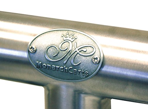 Monarch Carts Stainless Steel Hotel Luggage Cart MCL208S