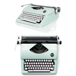 We R Memory Keepers Typewriter - Mint Retro Manual Typewriter for Kids and Adults