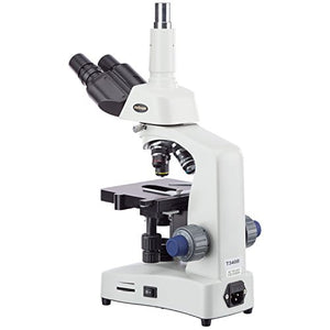 AmScope T340B-LED-9M Digital Siedentopf Trinocular Compound Microscope, 40X-2000X Magnification, Brightfield, WF10x and WF20x Eyepieces, LED Illumination, Abbe Condenser, Double-Layer Mechanical Stage, Includes 9MP Camera with Reduction Lens and Software
