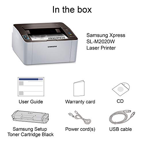 Samsung SL-M2020W/XAA Wireless Monochrome Printer