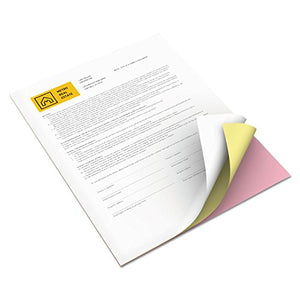 Xerox 3R12424 Premium Digital Carbonless Paper, 8-1/2 x 11, Pink/Canary/White, 1,670 Sets