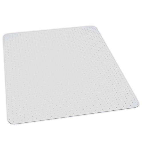 ES Robbins EverLife Anchor Bar Rectangle Vinyl Chair Mat for High Pile Carpet, 46 by 60-Inch, Clear