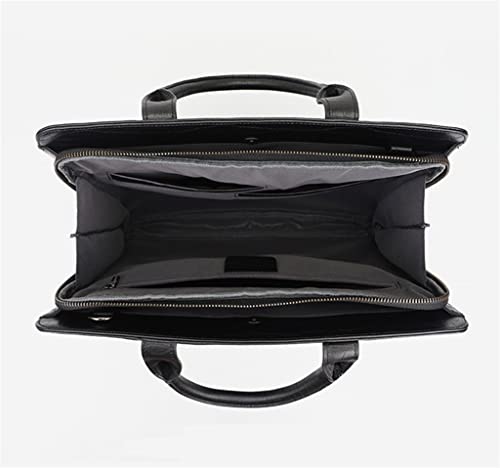 ADKHF Business Laptop Briefcase Men Leather Briefcase Computer Bag Men Men Handbag (Color : A, Size