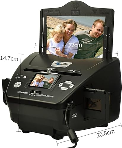 MAHWER Slide Viewer/Negative Scanner, Converts 35mm 135 110 126 Film/Slides to Digital JPG Photos
