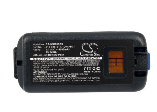 CS BATTERY (105Pack) Replacement Battery for Intermec CK70 CK71 318-046-001 318-046-011 1001AB01 1001AB02 AB18 5200mAh