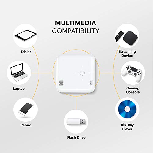 KODAK Luma 350 Portable Smart Projector | Ultra HD Rechargeable Video Projector - Android 6.0