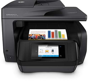 HP OfficeJet Pro 8720 All-in-One Wireless Printer with Mobile Printing, HP Instant Ink & Amazon Dash Replenishment ready - Black (M9L74A) (Renewed)