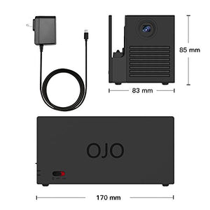 YesOJO Switch Projector HD Projector Portable Projector with 20000 mAh Battery Movie Projector Compatible with Laptop, iPad（Including a Carrying Bag）