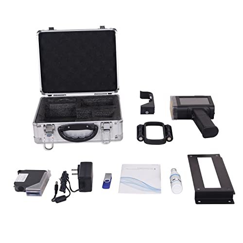 UPRINTJET Handheld Inkjet Printer B35 Print Height 0.098-1" Handheld Printer for Variable Data QRCode Barcode Logo Date Number Label Inkjet Printer with Solvent Quick Dry Ink for Almost Any Surfaces