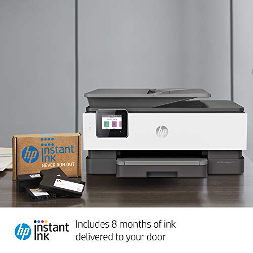 HP OfficeJet Pro 8035 All-in-One Wireless Printer - Includes 8 Months of Ink Delivered to Your Door, Smart Home Office Productivity - Basalt (5LJ23A)