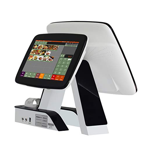 ZHONGJI All in One Touch POS System Cash Register with Built-in Printer Point of Sale Software for Restaurants & Bar SET03