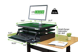 Uncaged Ergonomics CDE Desk Converter, Black