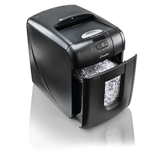Swingline Paper Shredder, Auto Feed, 130 Sheet Capacity, Super Cross-Cut, 1-2 Users, Stack-and-Shred 130X (1757571)