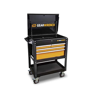 GEARWRENCH 33" 4 Drawer Black & Orange Utility Cart - 83168