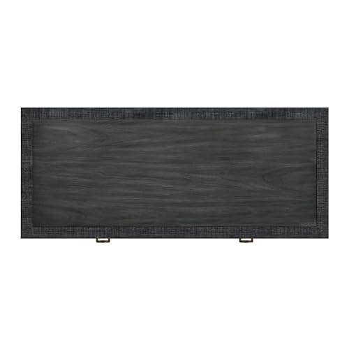 Home Square 3-Piece Set with 2-Drawer Desk and 2 Bookcases in Charcoal