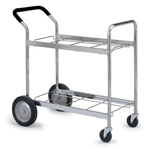 Charnstrom Medium Double Decker Frame Cart with Cushioned Handle Grip (M112)