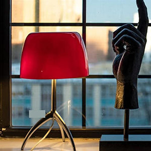 MIKMAX Designer LED Glass Desk Lamp for Living Room Bedroom Study (Color : B)