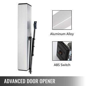 Happybuy Automatic Door Opener 110-240V, Handicap Door Opener 22 Lbs, Automatic Swing Door Opener 50 W Swing Door Opener 120 Degrees Adjustable Aluminum Alloy and Stainless Steel Electric Door Opener