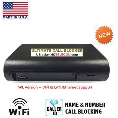 HQteleCOM.com Ultimate Call Blocker WiFi - Block Unsolicited Calls (Robocalls, Scams, Non-Profit) Automatically - USA Made