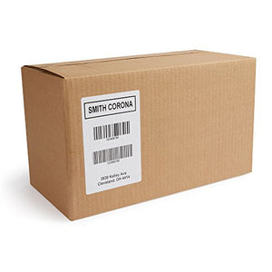 Smith Corona - 10 Stacks - Fanfold 4" x 6" Direct Thermal Labels, 20000 Labels Total, Made in The USA, for Thermal Printers (2000 Labels Per Stack) - Zebra Compatible