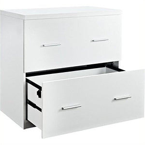 Bowery Hill 2 Drawer Lateral File Cabinet in White