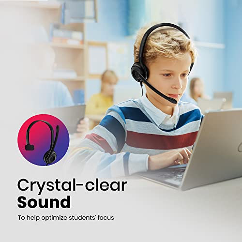 Global Teck Worldwide GTW Bundle of 60 EPOS EDU 10 Stereo Headsets with Microphone Kit