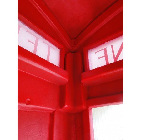 The Kings Bay Red British London Cast Aluminum Iron Telephone Phone Booth Replica English