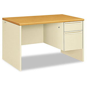 HON 38251CL 38000 Series Right Pedestal Desk, 48w x 30d x 29-1/2h, Harvest/Putty