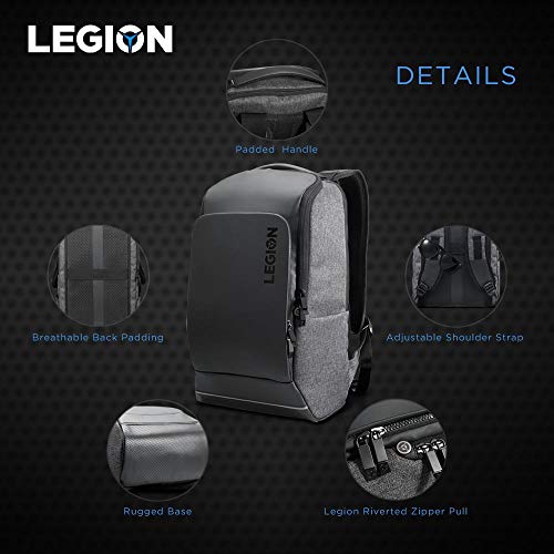 Lenovo Legion 5 Gaming Laptop, 15.6" FHD Display, Phantom Blue & Legion Recon 15.6 inch Gaming Backpack, Sleek, Modern, Lightweight, Water-Repellent Front Panel