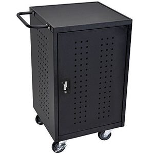 Luxor / H. Wilson LLTM30-B 30 Tablet / Chromebook Charging Cart - 26" x 20 1/4" x 36 3/4"