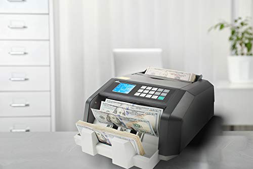 Royal Sovereign High Speed Money Counting Machine, with UV, MG, IR Counterfeit Bill Detector & Value Counting (RBC-ES250)