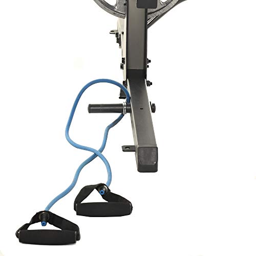 Fitness Reality Multi-function, Adjustable Power Rack Squat Stand with J-Hooks, landmine, and weight storage attachment (2809)