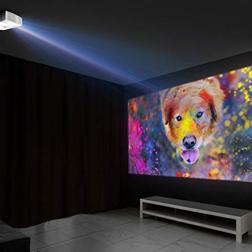 VIVIBRIGHT f40 Native 1080P Projector, 4200White LED Light 300" Display Full HD Home Theater Projector, HiFi Class Speaker with SPDIF, Compatible with TV Stick, PS4, Xbox, HDMI, SPDIF, USB, AV