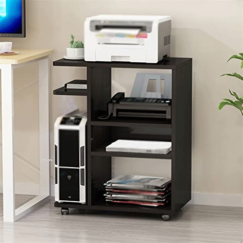 CPU Stand 4-Layer Heavy-Duty Printer Bracket Pc Host Tower Holder with Wheels - Color D