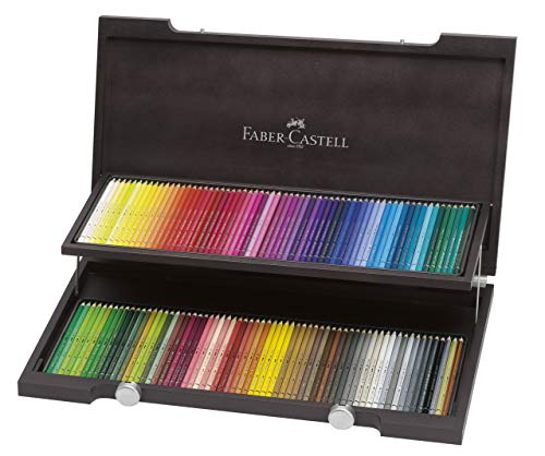 Faber-Castell 120 Albrecht Dürer Artists' Watercolour Pencils in Wenge - Stained Wooden Case