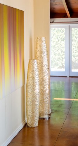 KOUBOO Capiz Seashell Flower Floor Lamp, Medium