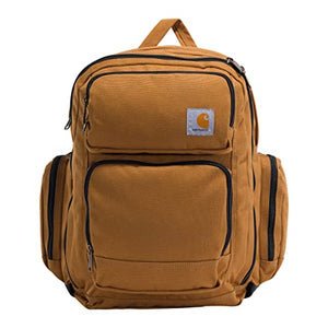 Carhartt Force Pro Backpack 17-Inch Laptop Sleeve and Portable Charger Compartment, Brown, One Size