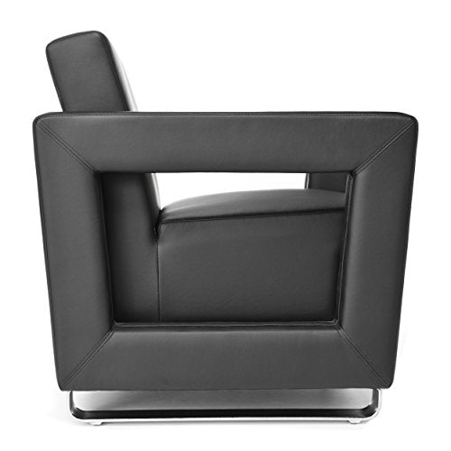 OFM 832-PU606 Distinct Reception Room Sofa, Black