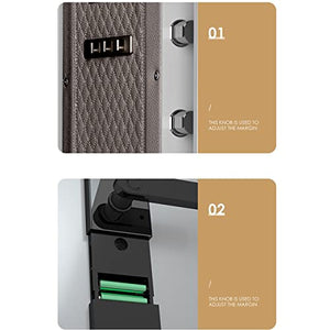 JTKDL Safe Box, Security Fingerprint Biometric Safe, Anti-Theft Cabinet Safe for Home Office, Secure Documents Jewelry Valuables