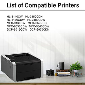 (3BK+1C+1M+1Y,6-Pack) Compatible TN-225 TN225 High Yield Toner Cartridge Replacement for Brother HL-3150CDN HL-3170CDW HL-3140CW MFC-9130CW MFC-9140CDN DCP-9015CDW DCP-9020CDN Printer Toner Cartridge