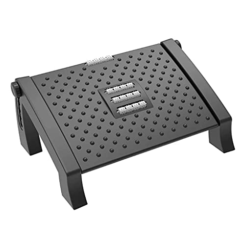 Adjustable Footrest Height & Tilt Office Foot Rest Stool Under Desk Support